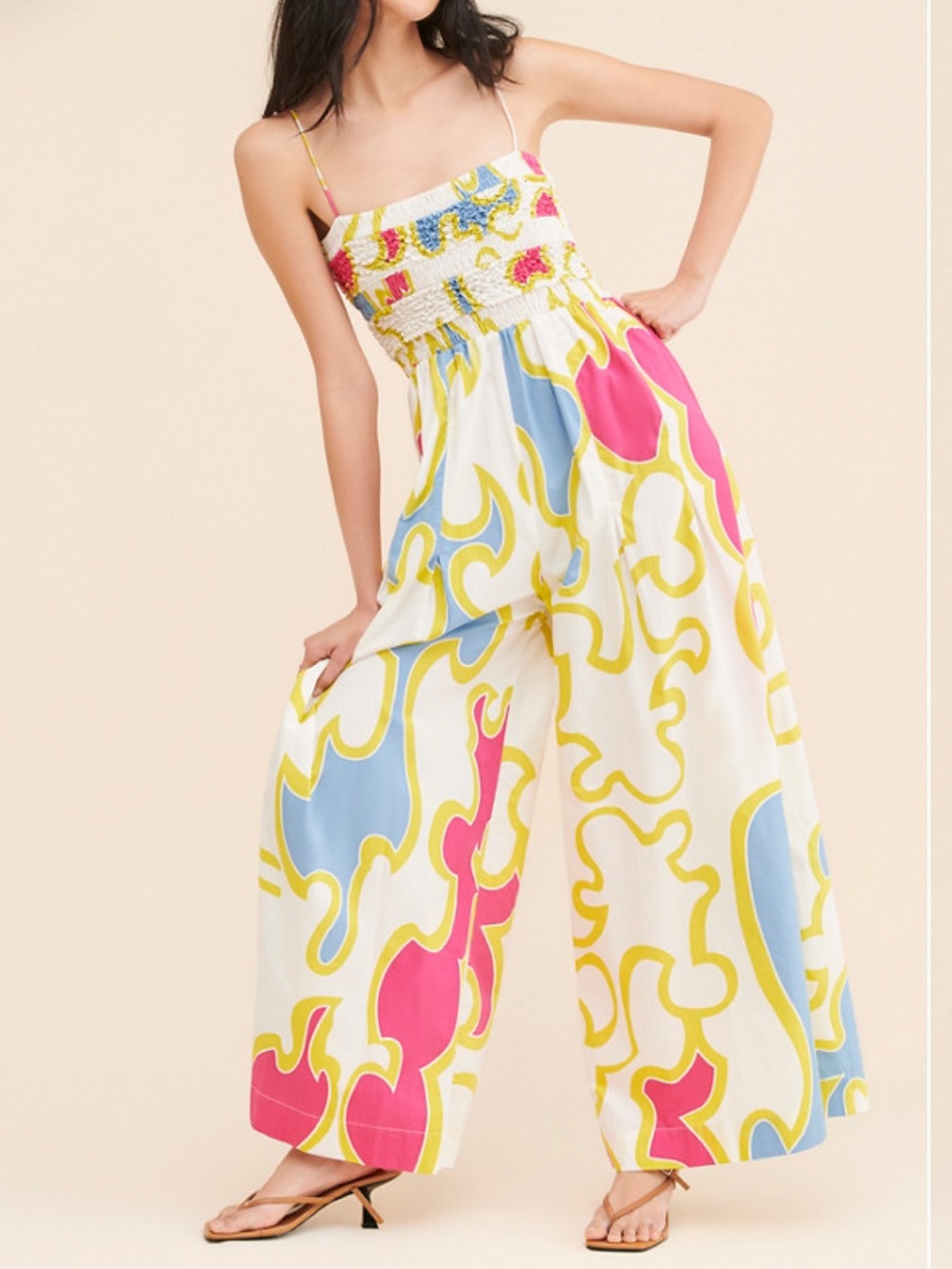 SWF Mottled Printed Jumpsuit